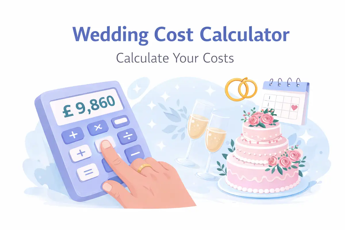 Wedding cost calculator illustration